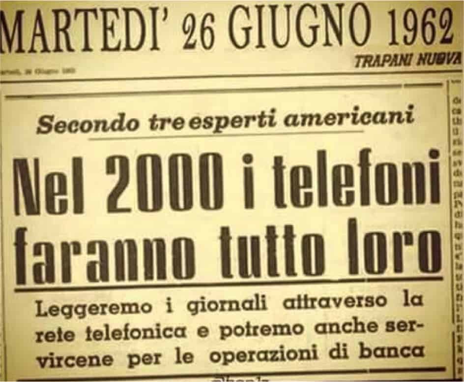 La profezia del 1962 sui telefoni del 2000