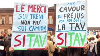 Manifestanti Si Tav a Torino