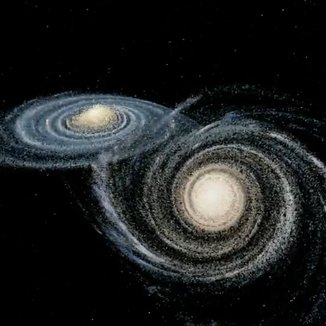 Andromeda e la Via Lattea iniziano a sfiorarsi in vista del loro futuro scontro