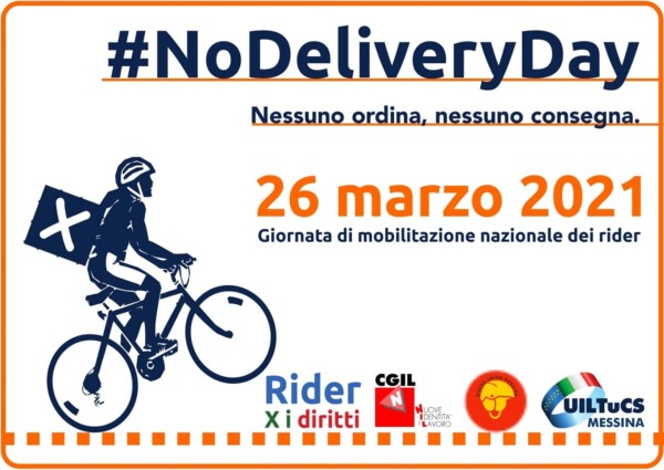 No Delivery Day: “Non ordinate, non consegniamo in nome dei nostri diritti”. Anche a Messina i rider scioperano