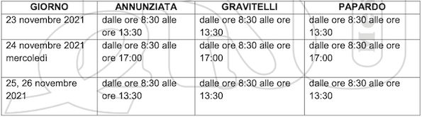 Calendario ERSU (fonte: ersumessina.it) 