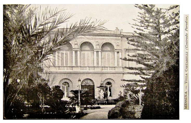 Villa Costarelli ad inizio '900.Fonte: https://i.pinimg.com/736x/78/80/05/788005c92f4d1d8e81f1cef7584ee266.jpg