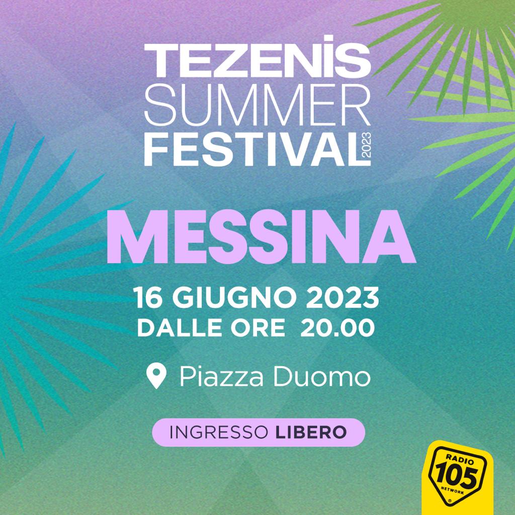 Il Tezenis Summer Festival arriva a Messina: un’estate a ritmo di musica