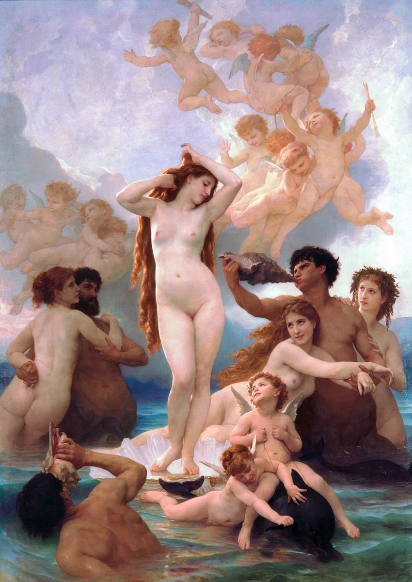 Evemerismo in arte: "La nascita di Venere" di William Adolphe Bouguereau, 1879