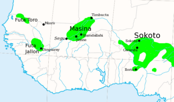 Mappa dei cosiddetti Jihad Fulani 