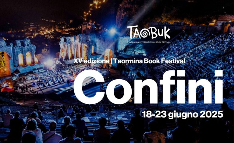 Taobuk 2025. https://www.google.com/url?sa=i&url=https%3A%2F%2Fwww.illibraio.it%2Fnews%2Feditoria%2Fprogramma-taobuk-festival-2025-1473232%2F&psig=AOvVaw0RKCfBVntPqPk0_QZY6JpX&ust=1749918744834000&source=images&cd=vfe&opi=89978449&ved=0CBgQjhxqFwoTCIiApd3p7o0DFQAAAAAdAAAAABAE