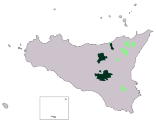 diffusione del galloitalico in Sicilia