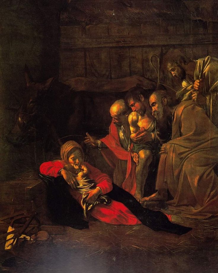 Adorazione dei Pastori, Caravaggio, olio su tela, 314x211